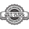 DayClocks Classic Week-Day Wall Clock with Solid Wood-Round Frame –