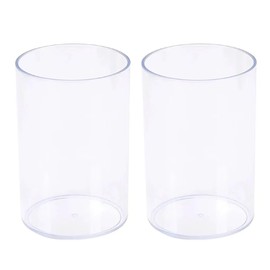 Felimoa Acrylic Pen Stand Round Pen Holder Desktop Storage Office Office Set of 2