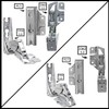 SPARES2GO 3363 3362 5.0 41.5 HETTICH Type Integrated Fridge Freezer