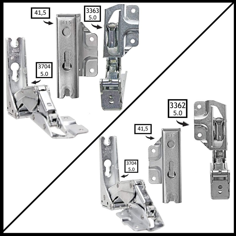 SPARES2GO 3363 3362 5.0 41.5 HETTICH Type Integrated Fridge Freezer