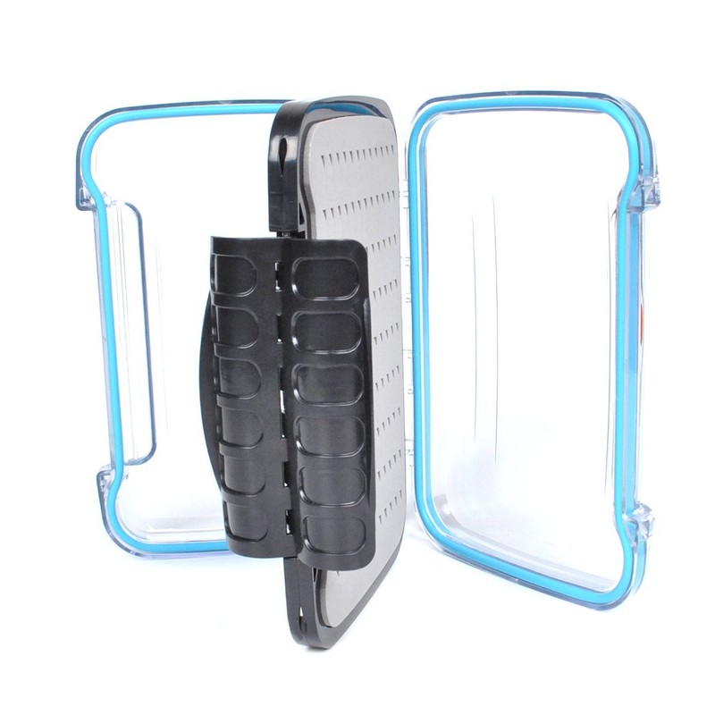 Dr.Fish Waterproof Fly Fishing Box Slit Foam Easy Grip Flies