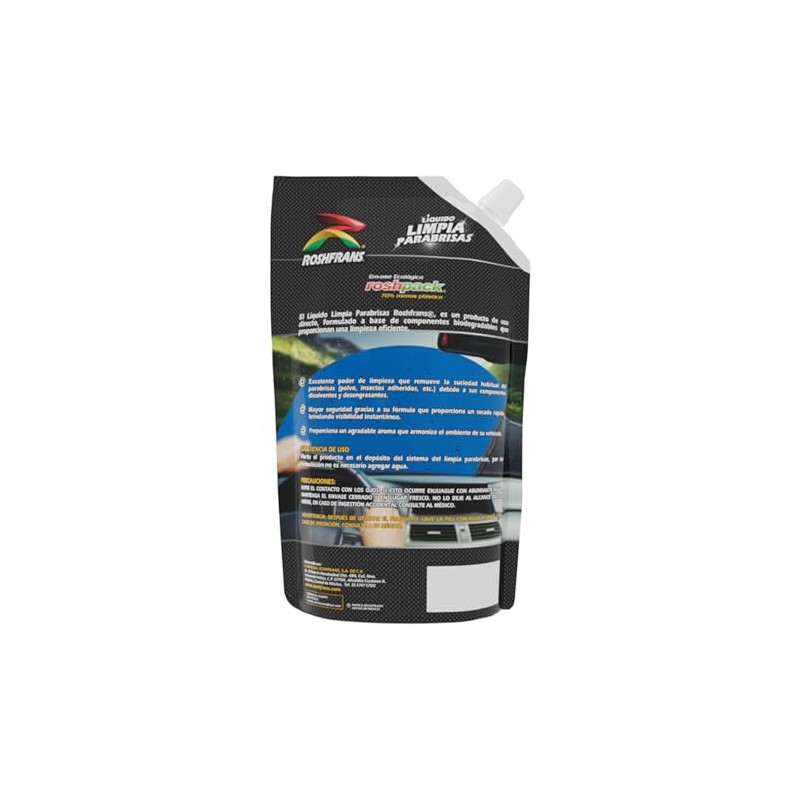 ROSHFRANS - Liquido Limpiaparabrisas de 0.950 L Uso Directo -
