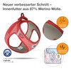 Vest Harness Merino Curli Clasp Red M