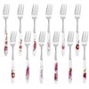 Jeffbaubl 12 Pcs Dinner Forks, Stainless Steel Dessert Forks with