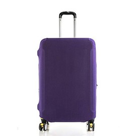 Magik Elastic Luggage Suitcase Protector Cover Suitcase Anti- Dust Scratch 18"-28” (Purple, M (22-24''))