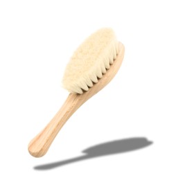 DOJA Barcelona Set Holzbürste für Babymassage - Haarpflege mit Weichen Borsten und Unkomplizierter Anwendung - Pflegeset Baby Neugeboren - Sanfte Kopfhautstimulation - baby bürste Neugeborene