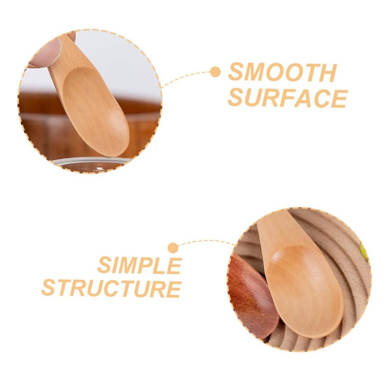 LABRIMP 4pcs Milk Tea Spoons Convenient Salt Scoops Practical Tea