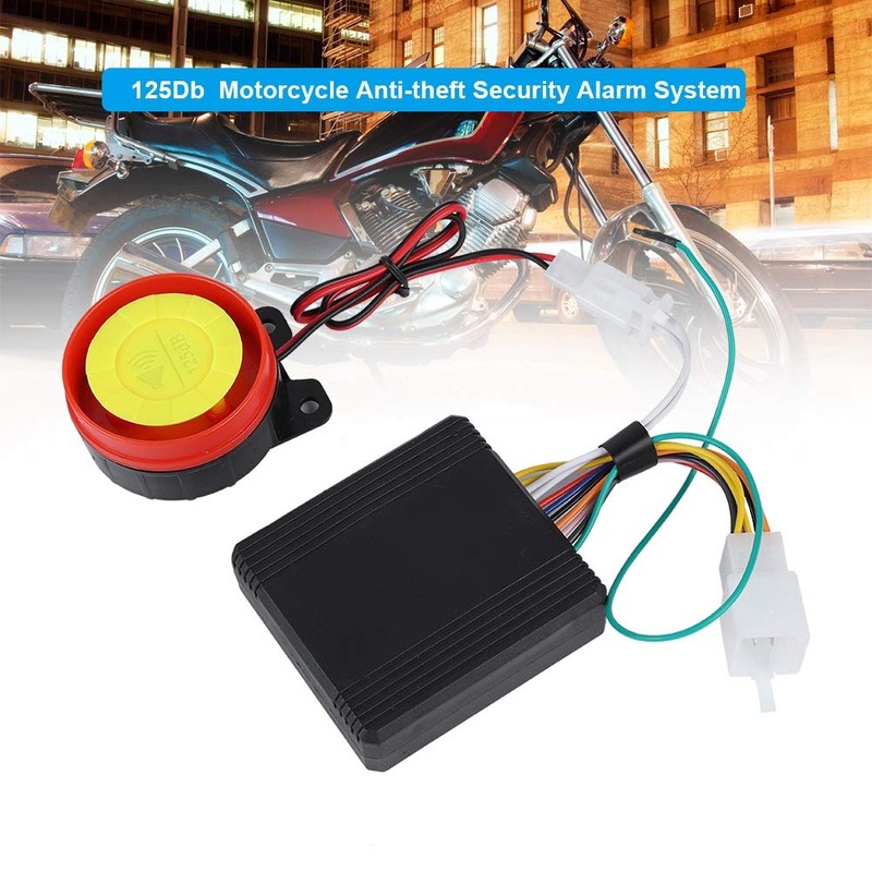 125dB 12V Waterproof Motorcycle Bike Anti-Theft Security Burglar Alarm System