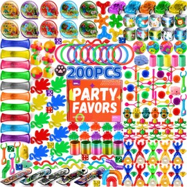 AmyBenton Party Bag Filler Kid, 200PCS Prizes for Kids Classroom, Pinata Toy, Birthday Fillers, Game Prizes, Classroom Rewards, Goody Fillers Boy and Girl