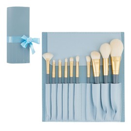 Makeup Brushes Set Professional - 10X Makeup Brush Kit | Women Beauty, Soft Bristles Travel Make Up Brushes Sets, Wood Handle Makeup Brushes, Cosmetic Profesional Tools