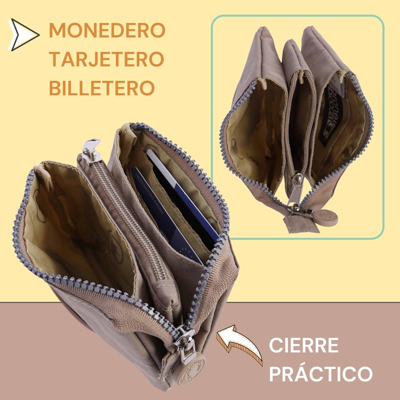 Coronel TAPIOCCA Women's Wallet Purse Women's Wallet Purse, beige, Women's