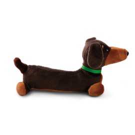 NICI 49821 Cuddly Toy Dachshund 20 cm Lying Down Brown Soft Plush Toy, Cute Plush Toy for Cuddling and Playing, for Children and Adults, Great Gift Idea
