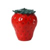 123Arts Container Strawberry Candy Dish Ceramic Food Storage with Seal