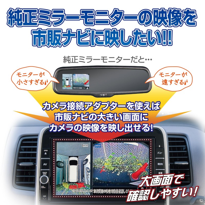 Data System Rear Camera Connection Adapter for Hi-Ace, Days, Outlander