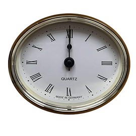 Caravan Oval Insert Clock (White Face)- ME508
