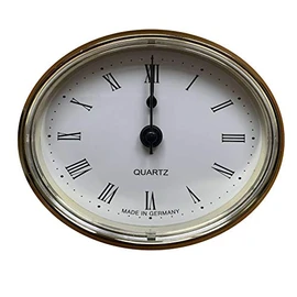 Caravan Oval Insert Clock (White Face)- ME508