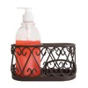 Home Basics Scroll Collection Soap Dispenser with Caddy, Bronze (1)