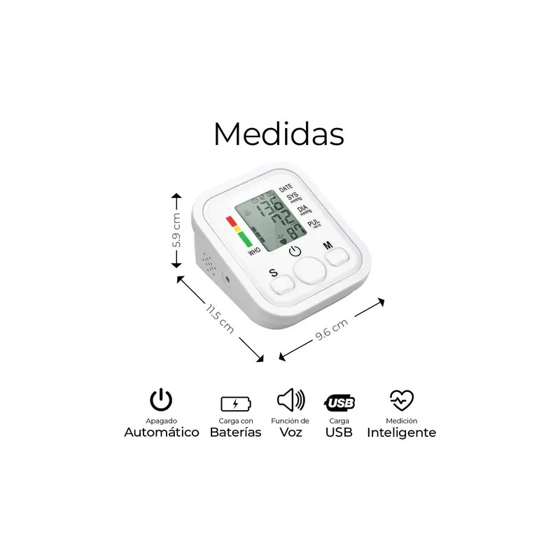 Medidor De Presión Arterial Arm Style Heart0199 Blanco
