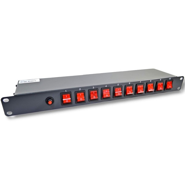 10 Outlets 15 Amps 125V Power Strip 19" 1U Rack