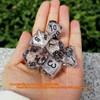 Haxtec Clear DND Dice Set 7 Pieces Filled Resin Polyhedral