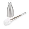 Polder Toilet Bowl Cleaner Scrubber Brush & Holder Caddy Set,