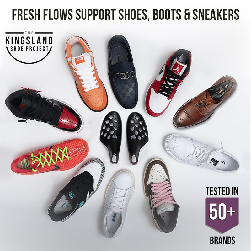 Fresh Flow Shoe Trees |Large 10-Pack| Simple, Aerated Shoe Trees