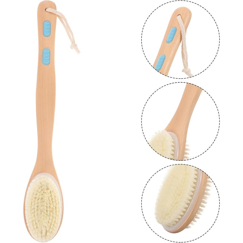 Cepillo de ducha para espalda de madera – Toyvian WV48JS09Y92XJYSI7MU13C