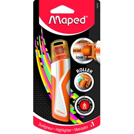 Maped Fluorescent Roller Highlighter Pen - Orange, 746325