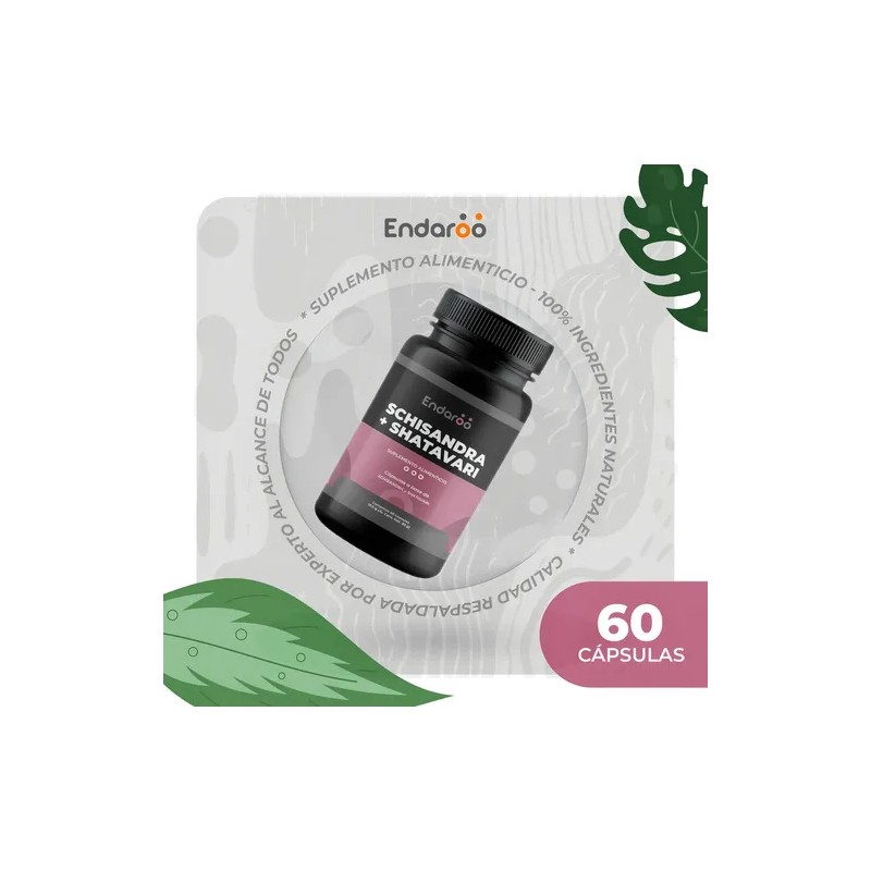 Schisandra Y Shatavari 500 Mg 60 Cápsulas Naturales