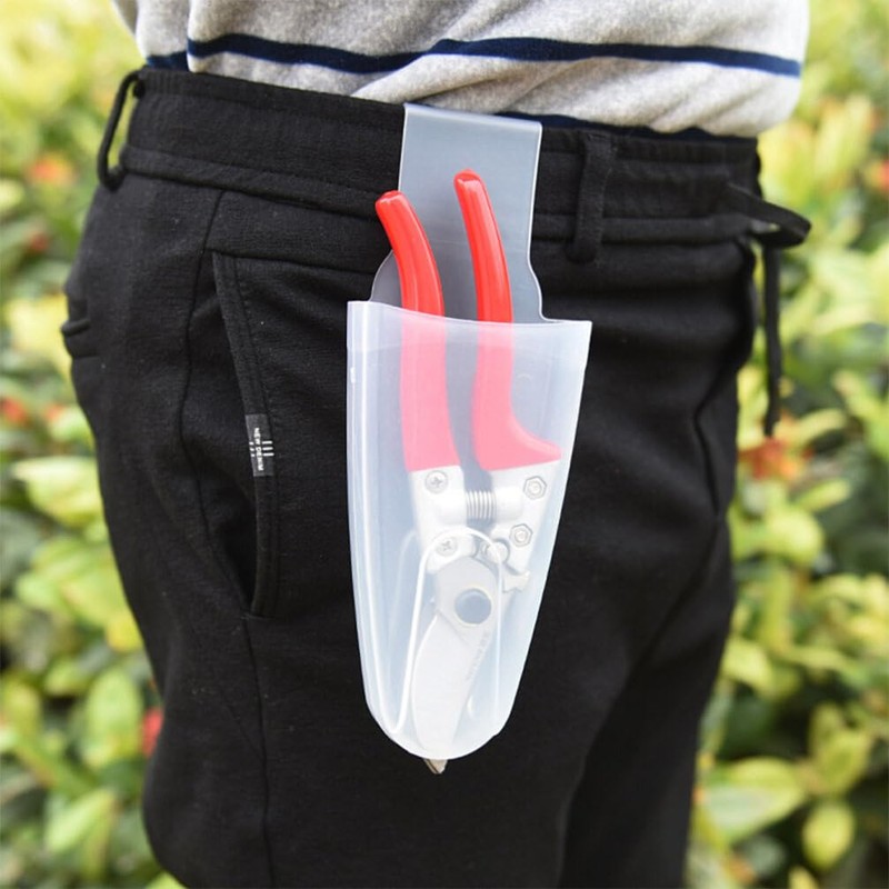Yardwe Pruning Shears Storage Box 8.5 Inch Transparent Plastic Organizer