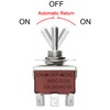 Heschen metal toggle switch DPDT, KN3C-223, momentary (ON)/OFF/(ON) 3 position
