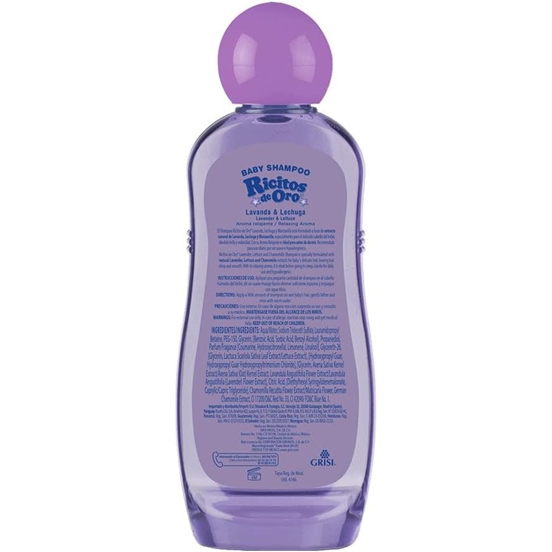 Ricitos de Oro Ricitos de Oro Shampoo Lavanda&Lechuga 100Ml
