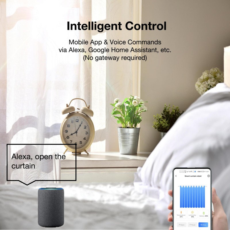 Automatic Curtain Opener, Electronic Curtain Opener, Smart Curtain Opener with