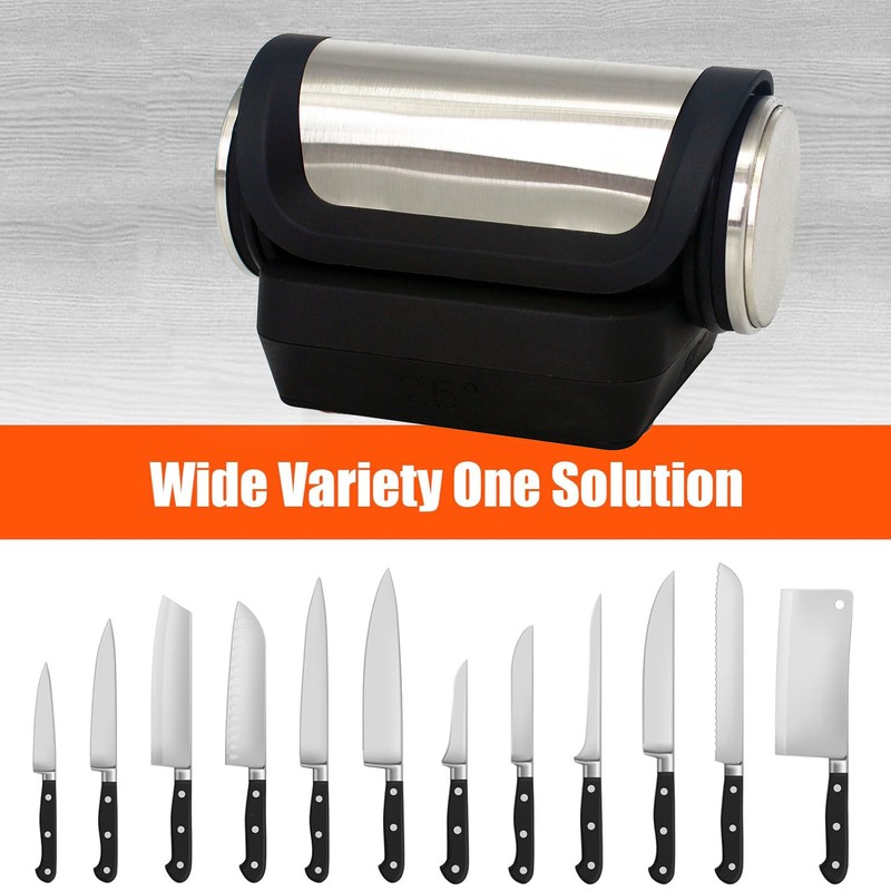 Rolling Knife Sharpener Kit Metal Knife Sharpening System with Magnetic