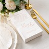 Crisky Mr and Mrs - Servilletas desechables, Rose gold, 50