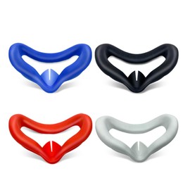 REQO VR Face Silicone Cover for Oculus Quest 2 Face Pad Cushion,Sweatproof Washable Light Blocking Quest 2 Headset Replacement Mask Accessories (Light Purple)