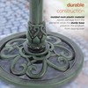 Alpine Corporation TEC104 Outdoor Floor 3-Tiered Pedestal Soothing Cascading Waterfall