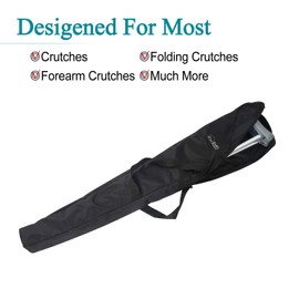 GUOER Travel Bag Crutches Bags Nylon Crutch Bag OneSize Black