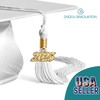 Endea Graduation Shiny Cap & Tassel (White, 2025)