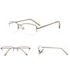 Reading Glasses 5 Pairs Half-rim Metal Eyeglasses Women Men Include