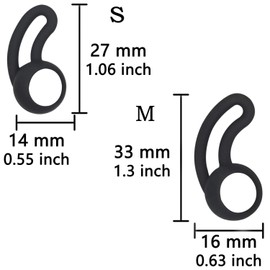 Zotech Replacement Earpads Eartips Earbuds Ear Hooks for Beats Flex Urbeats BeatsX Beats Tour. Soft Wing Tips 2 Size 2 Pairs & Ear Tips 4 Size 4 Pairs (Black)