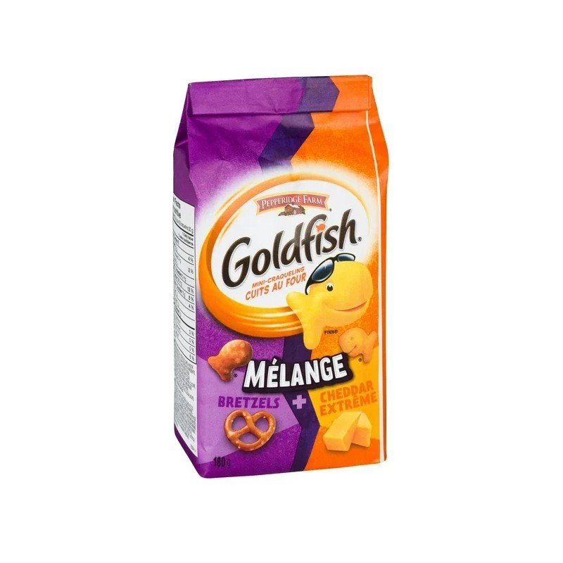 Goldfish Mix Xtreme Cheddar and Pretzel Crackers, 180g