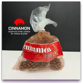 Room Bloom Cinnamon Scented Pine Cones | Room Bloom Long Lasting NIB 6oz