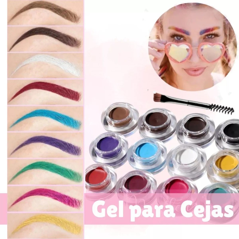 Universo en Linea Crema Pomada De Colores Para Ceja Maquillaje