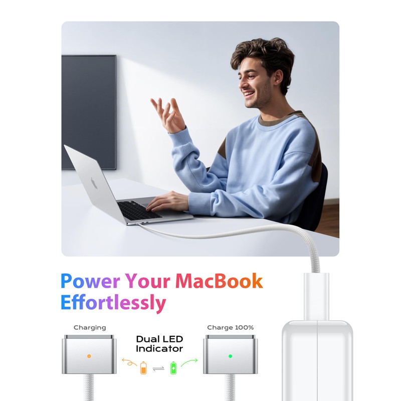 Stouchi 6ft USB-C to Magnetic 3 Cable, 140W Fast Charging