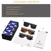 VANLINKER Polarized Square Sunglasses for Men Women Shades with UV