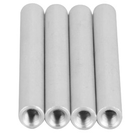 4Pcs Standoff Round Aluminum Tube Extension Support, 60mm Length, M4 X 0.7mm Female Threads, Aluminum Material, Easy to Install and Replace, for Robotics Accessories