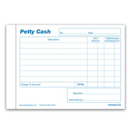 Oceanpads Carbonless NCR Petty Cash Voucher Duplicate Books A6 50 Sets (70161)