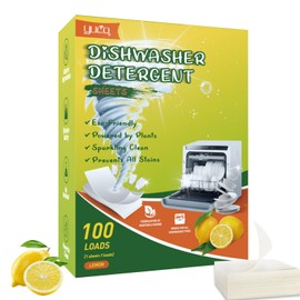 Pack of 100 Dishwasher Sheets Dishwasher Tablets for Powerful Cleaning Washing Tablets for Intensive Cleaning