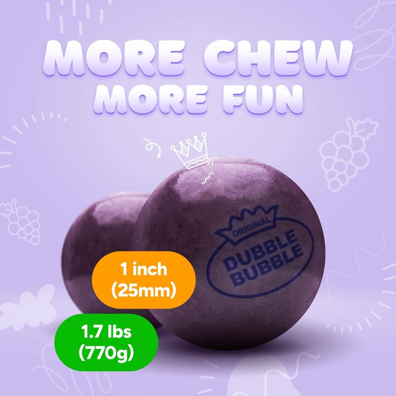 Gumballs for Gumball Machine - 1 Inch Large Gumballs -